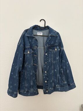 Old Navy Dark Blue Washed Denim Jacket